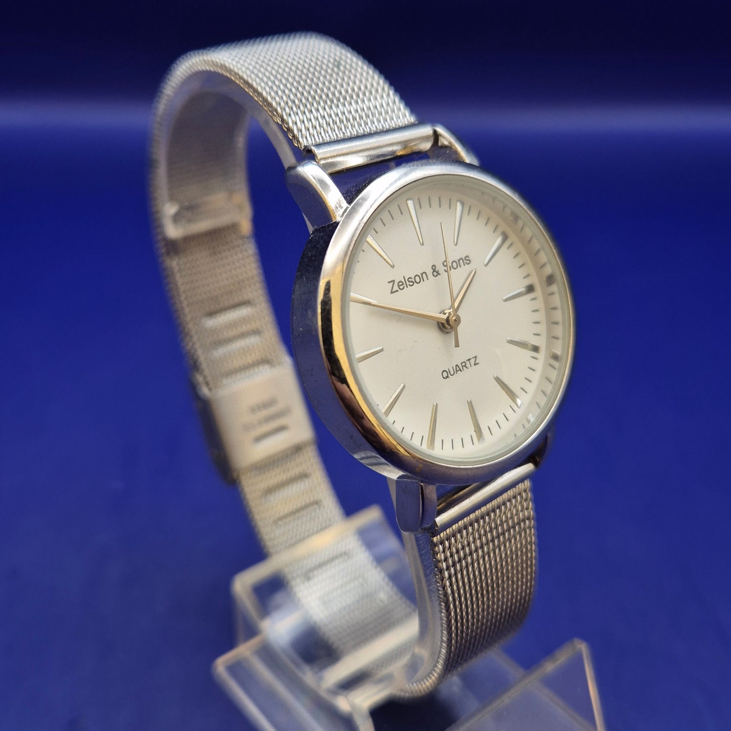 Klassische Zelson & Sons Damen Uhr – Minimalistisches Silber-Design