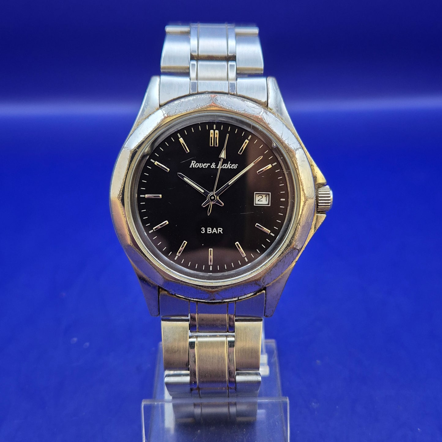 Rover & Lakes Herren Uhr – Klassischer Look mit schwarzem Zifferblatt