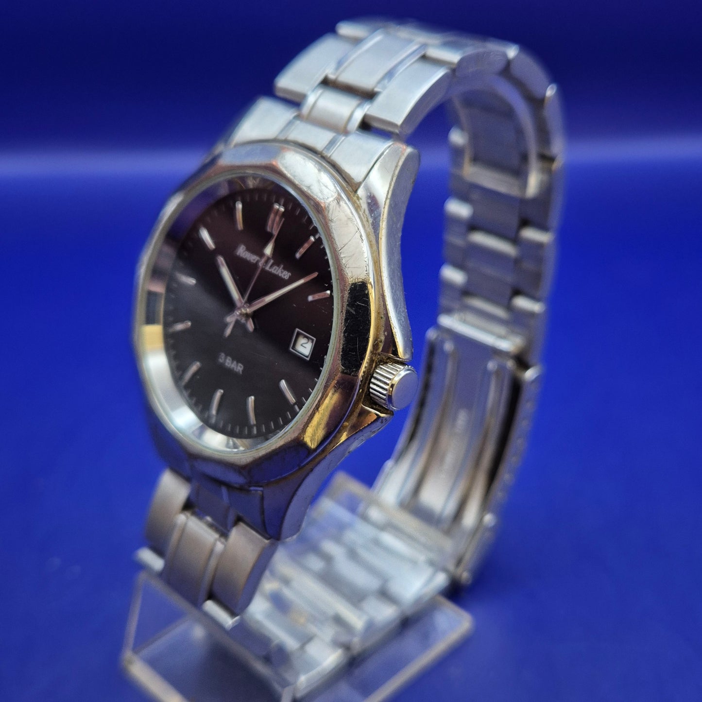 Rover & Lakes Herren Uhr – Klassischer Look mit schwarzem Zifferblatt