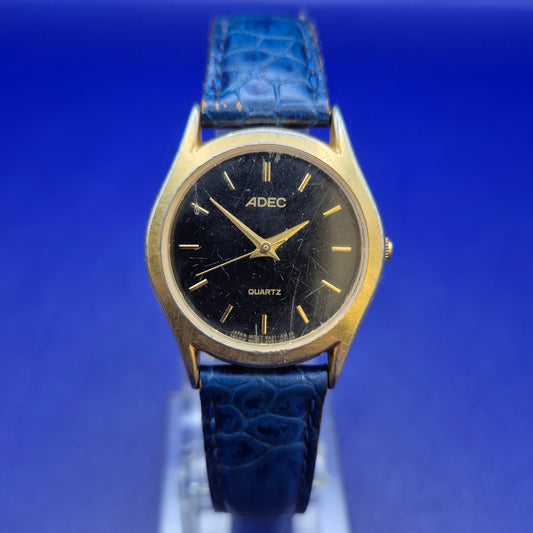 Klassische ADEC Damen Uhr – Elegantes Design in Schwarz und Gold