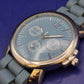 Moderne LBMDJ Damen Uhr – Sportlicher Look in Mattblau und Silber