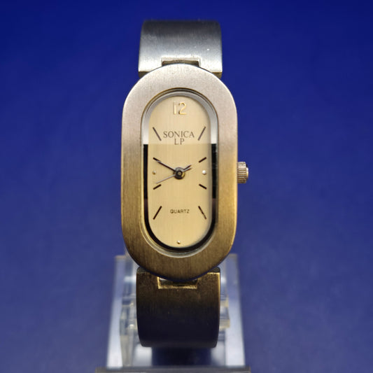 Elegante Sonica LP Damen Uhr – Ovales Design im Vintage-Stil