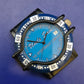 Uncle Sam Herren Uhr Gehäuse – Sportlicher Diver-Look in Blau