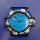 Uncle Sam Herren Uhr Gehäuse – Sportlicher Diver-Look in Blau