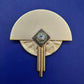 Elegante Art Déco Vintage Damen Brosche – Geometrisches Design in Gold