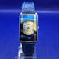 Stilvolle Akzent Damen Uhr in Blau – Markantes Rechteck Design