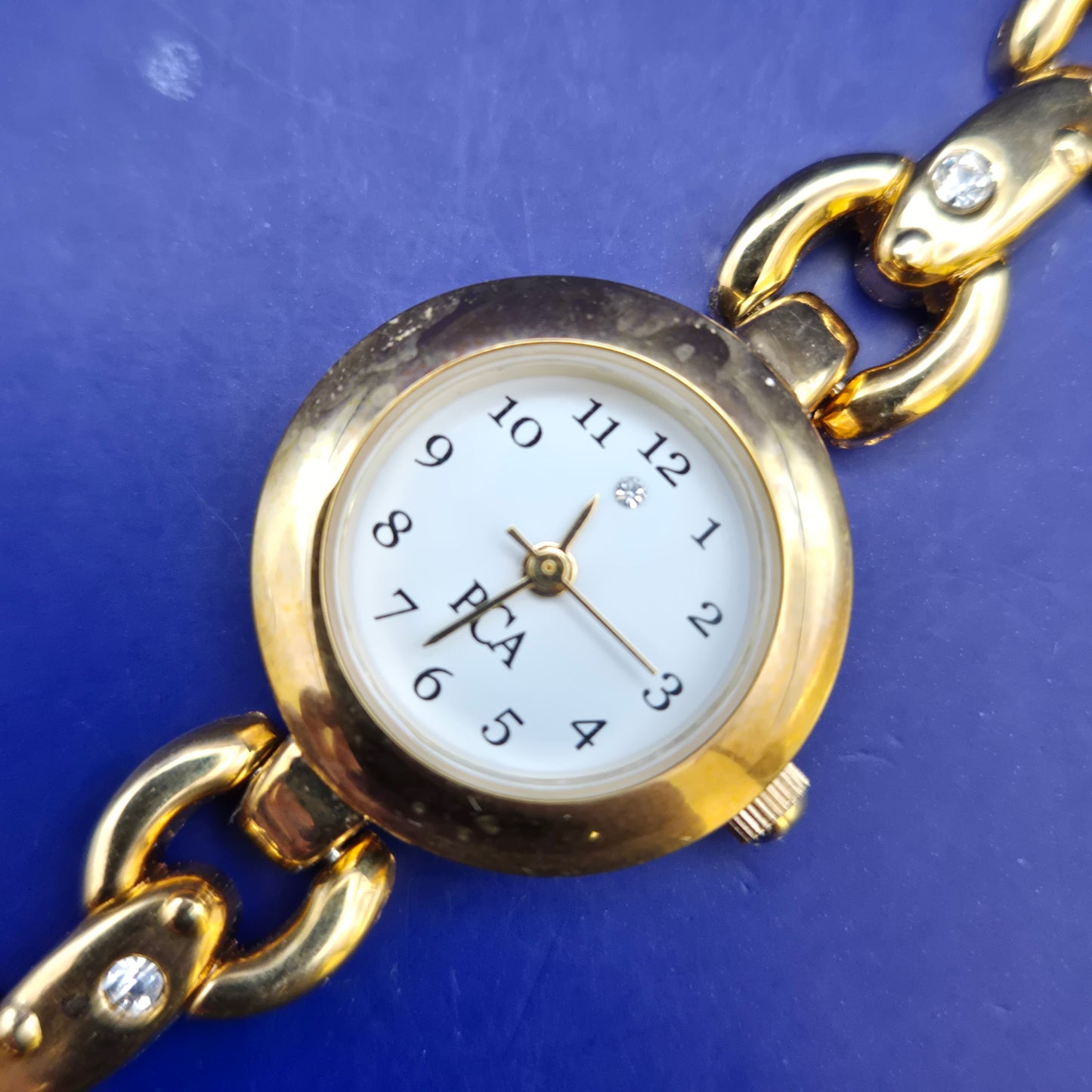 Pier Carlo d'Alessio Damen Uhr – Elegantes Gliederarmband in Gold Optik