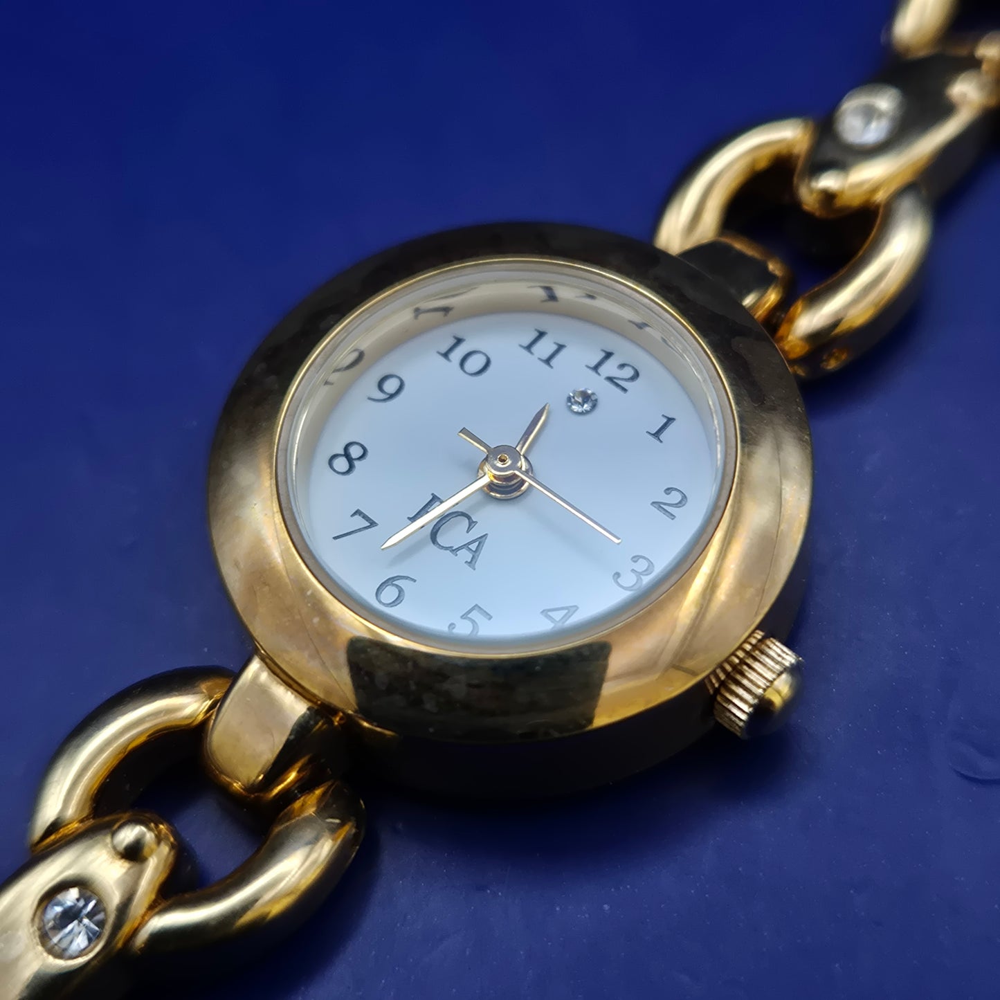 Pier Carlo d'Alessio Damen Uhr – Elegantes Gliederarmband in Gold Optik