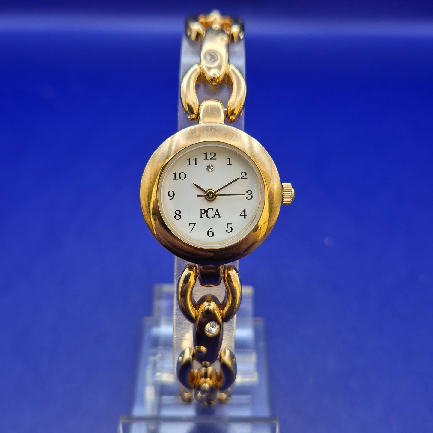 Pier Carlo d'Alessio Damen Uhr – Elegantes Gliederarmband in Gold Optik