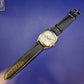 Vintage Quartz Herren Uhr – Elegantes Kissen Gehäuse in Silber