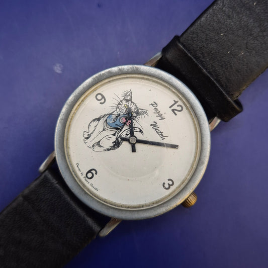 Vintage DR Watchwear Damen Uhr – Niedliches Katzen Motiv von Peggy Bouska