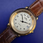 Klassische Royal Quartz Herren Uhr – Elegantes Gold Design mit Lederband