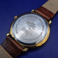 Klassische Royal Quartz Herren Uhr – Elegantes Gold Design mit Lederband