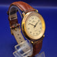 Klassische Royal Quartz Herren Uhr – Elegantes Gold Design mit Lederband