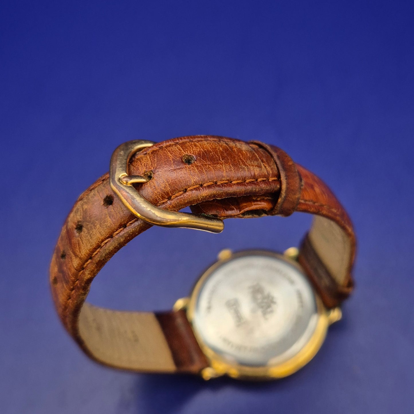 Klassische Royal Quartz Herren Uhr – Elegantes Gold Design mit Lederband