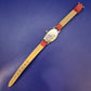 Elegante Daniel Hechter Damen Uhr – Ovales Design mit rotem Lederband