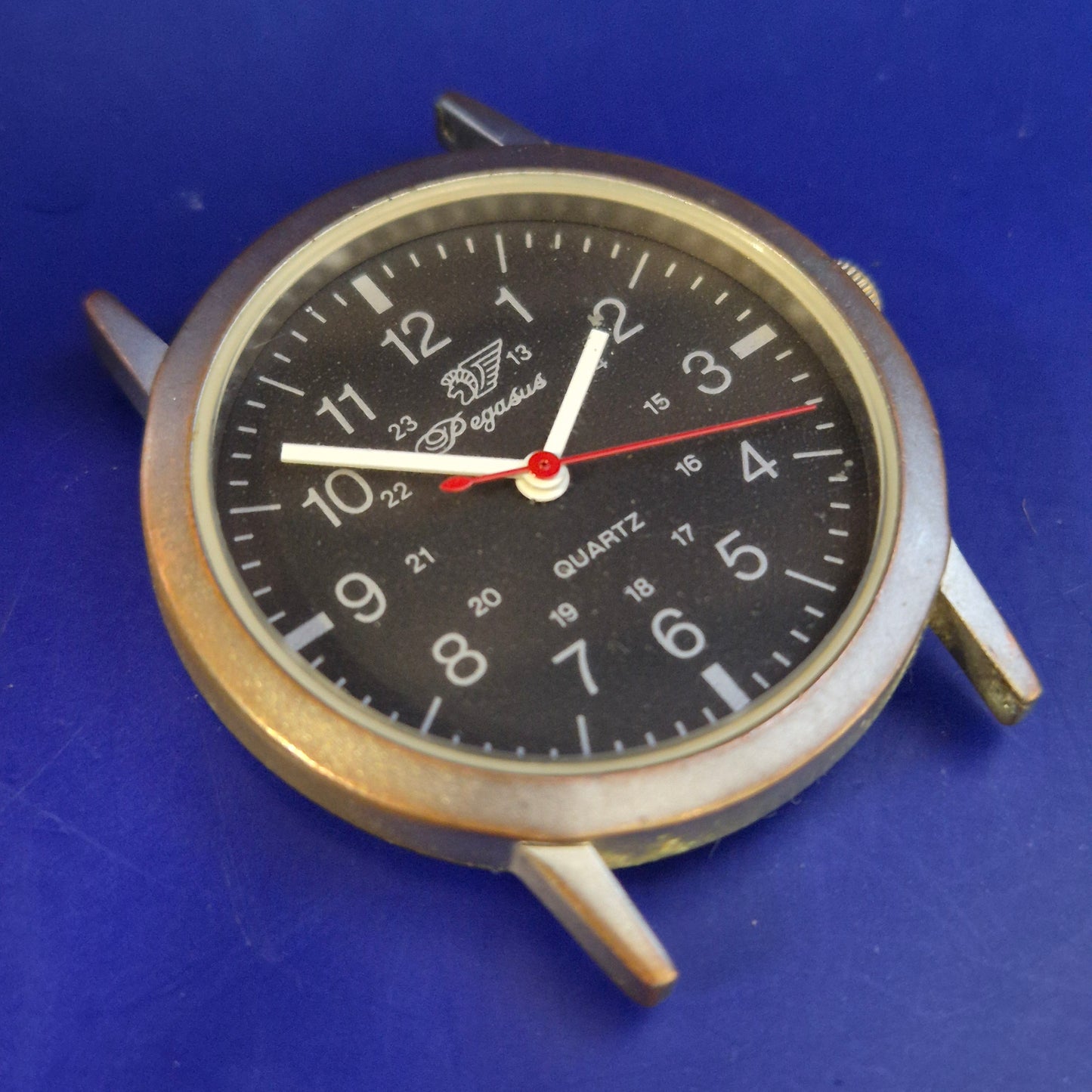 Klassische Pegasus Herren Uhr – Militär-Stil mit 24-Stunden-Anzeige