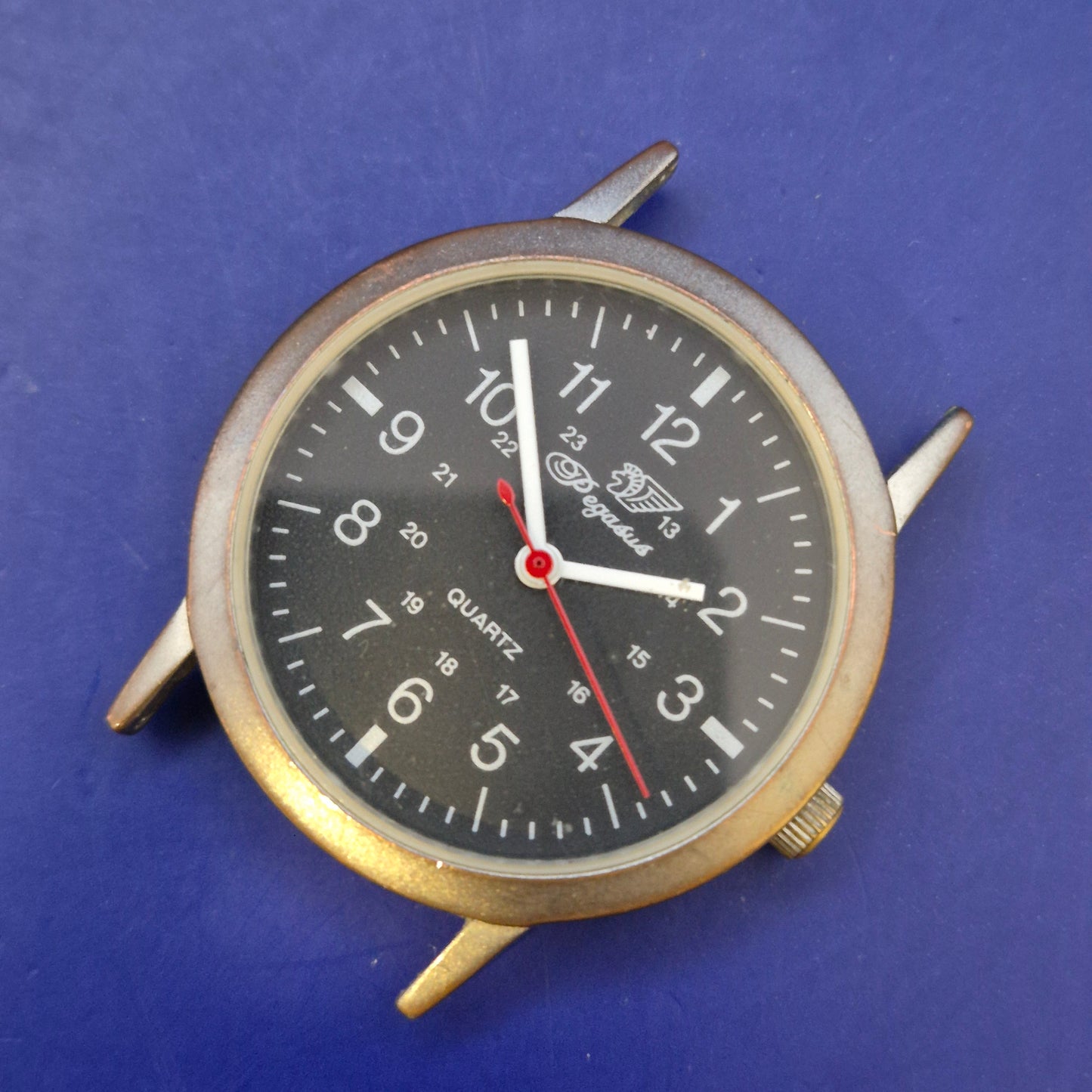 Klassische Pegasus Herren Uhr – Militär-Stil mit 24-Stunden-Anzeige