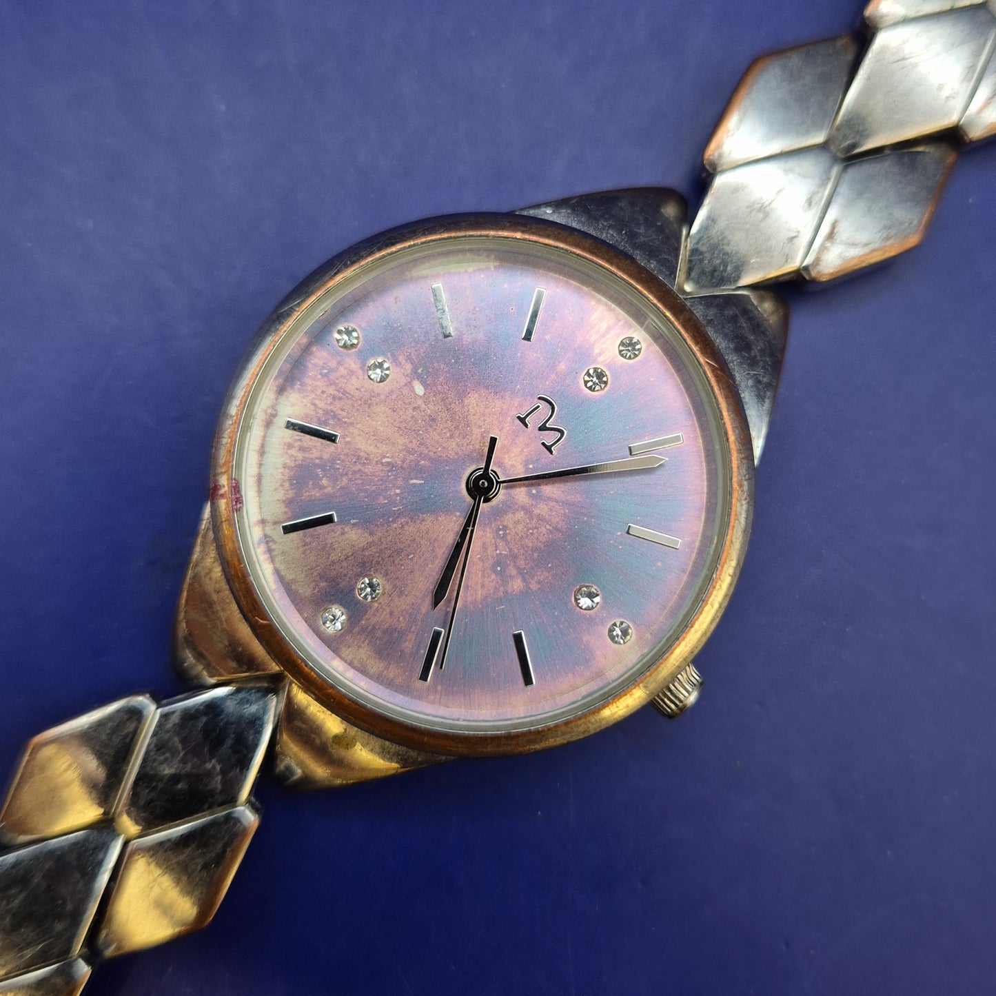 Moderne MyTime Damen Uhr – Stilvolles Rauten-Design in Silberoptik