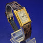Klassische Damen Uhr im Tank-Stil – Elegantes Gold-Design mit Römischen Ziffern