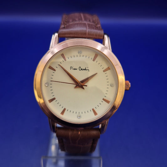 Elegante Pierre Cardin Herren Uhr – Klassischer Look mit Lederarmband