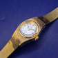Vintage Citizen Seven Damen Uhr – Goldfarbener Klassiker mit Strukturmuster