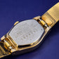 Vintage Citizen Seven Damen Uhr – Goldfarbener Klassiker mit Strukturmuster