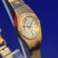Vintage Citizen Seven Damen Uhr – Goldfarbener Klassiker mit Strukturmuster