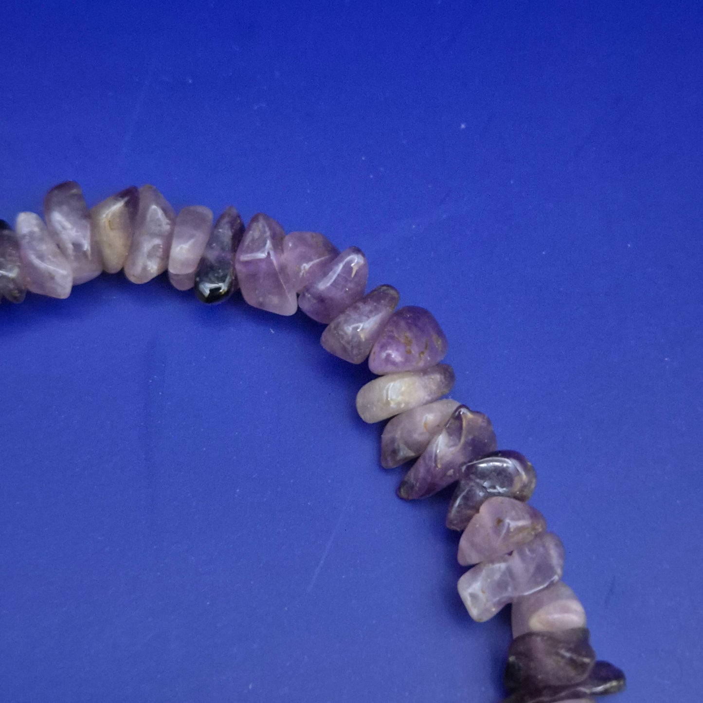 Edle Amethyst Splitterkette – Naturstein Halskette in Lila