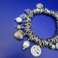 Charmantes Perlen Bettelarmband – Silbernes Design mit Elefanten Motiv