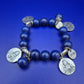Spirituelles Lapis Lazuli Armband – Dunkelblaues Perlen Armband
