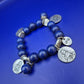 Spirituelles Lapis Lazuli Armband – Dunkelblaues Perlen Armband
