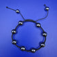 Stilvolles Hämatit Shamballa Armband – Unisex Macramé Schmuck
