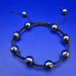 Stilvolles Hämatit Shamballa Armband – Unisex Macramé Schmuck