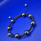 Stilvolles Hämatit Shamballa Armband – Unisex Macramé Schmuck