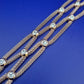Elegantes Glieder Armband in Roségold-Optik mit funkelnden Steinen
