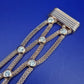Elegantes Glieder Armband in Roségold-Optik mit funkelnden Steinen
