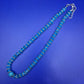 Elegante Damen Kette mit funkelnden blauen Kristallen – Stilvoller Look