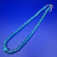 Elegante Damen Kette mit funkelnden blauen Kristallen – Stilvoller Look