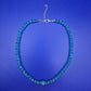Elegante Damen Kette mit funkelnden blauen Kristallen – Stilvoller Look