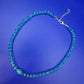Elegante Damen Kette mit funkelnden blauen Kristallen – Stilvoller Look