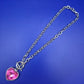 Elegante Damen Kette mit pinkem Herzanhänger – Romantischer Stil