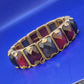 Stilvolles Damen Armband mit violetten Steinen – Elegantes Vintage Design