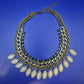 Statement Kette in Gold-Optik mit Strass & Steinen – Boho Chic Damen Kette