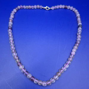 Elegante Fluorit Damen Kette – Sanfte Violetttöne für jeden Anlass