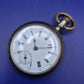 Antike Remontoir Zylinder Taschen Uhr – 800er Silber 10 Rubis