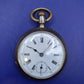 Antike Remontoir Zylinder Taschen Uhr – 800er Silber 10 Rubis