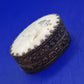 Antike ovale Pillendose mit kunstvoller Vogelgravur – Vintage Mini Dose