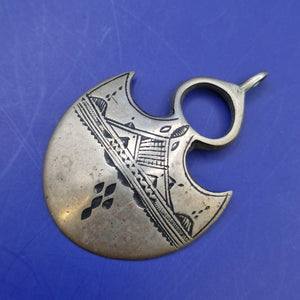 Traditioneller Tuareg Anhänger – Handgravierter Silber Schmuck Beduinen Stil