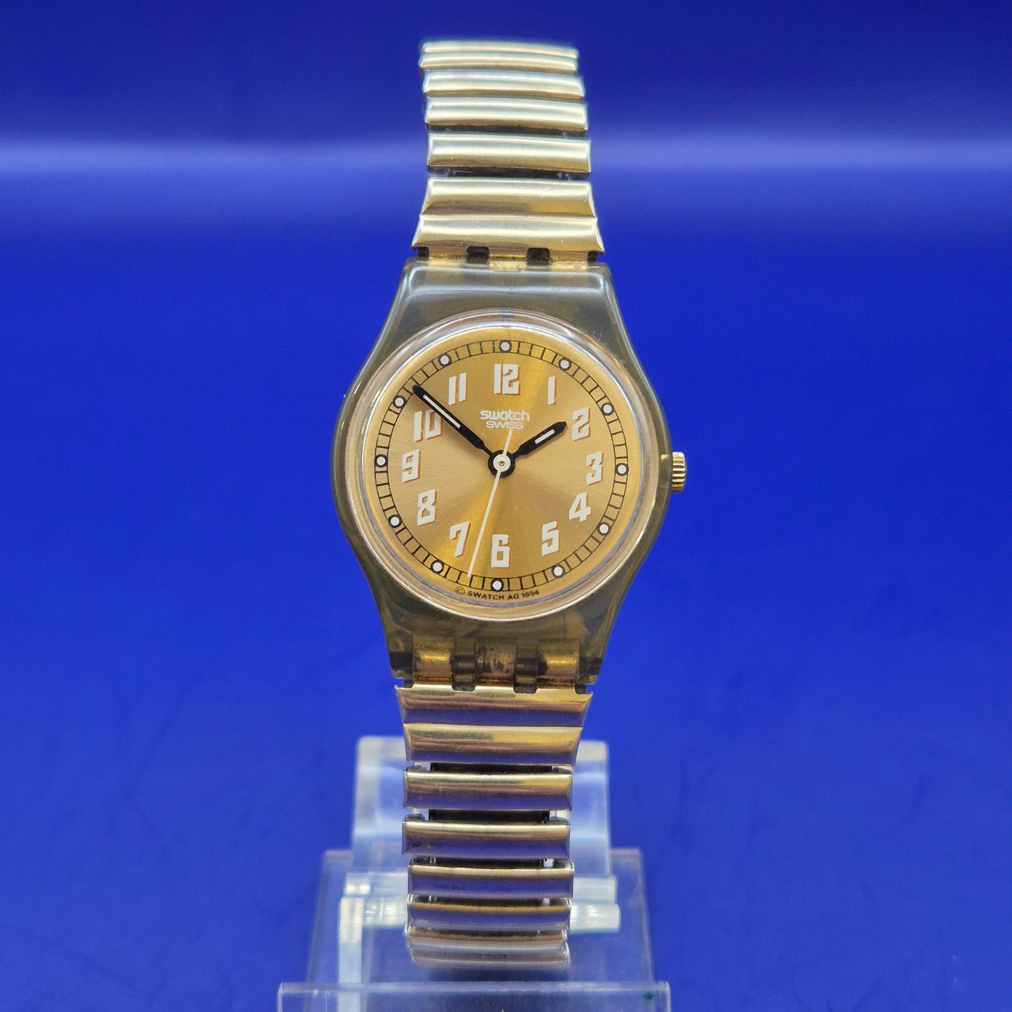 Vintage Swatch Damen Uhr – Klassisches Design mit Flex-Armband